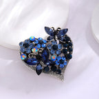 Heart Butterfly Flower Rhinestone Brooch PA5320