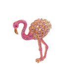 Flamingo Retro Rhinestone Brooch PA5322