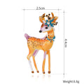 Christmas Baby Deer Enamel Brooch PA5324