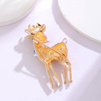 Christmas Baby Deer Enamel Brooch PA5324