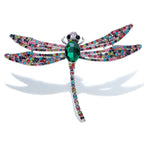 Dragonfly Rhinestone Brooch PA5339