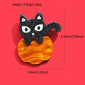 Halloween Little Pumpkin Cat Brooch PA5344