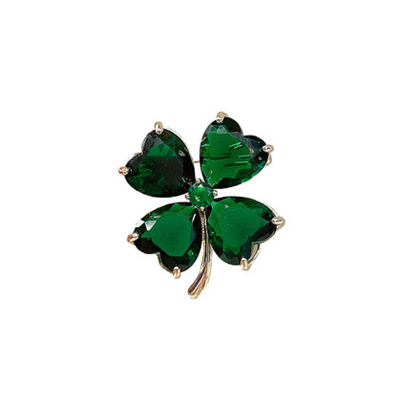 Green Clover Brooch PA5380