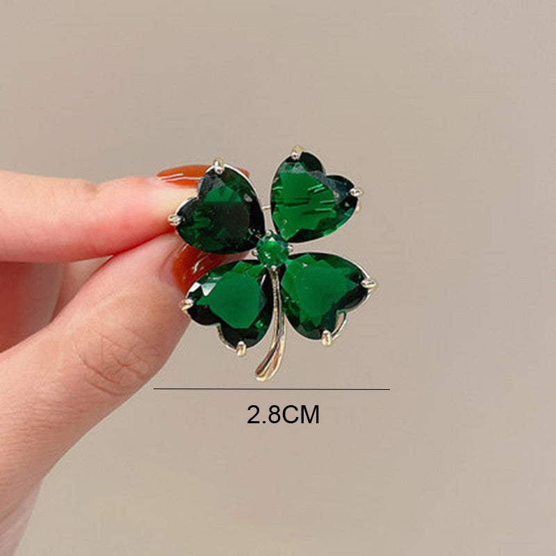 Green Clover Brooch PA5380