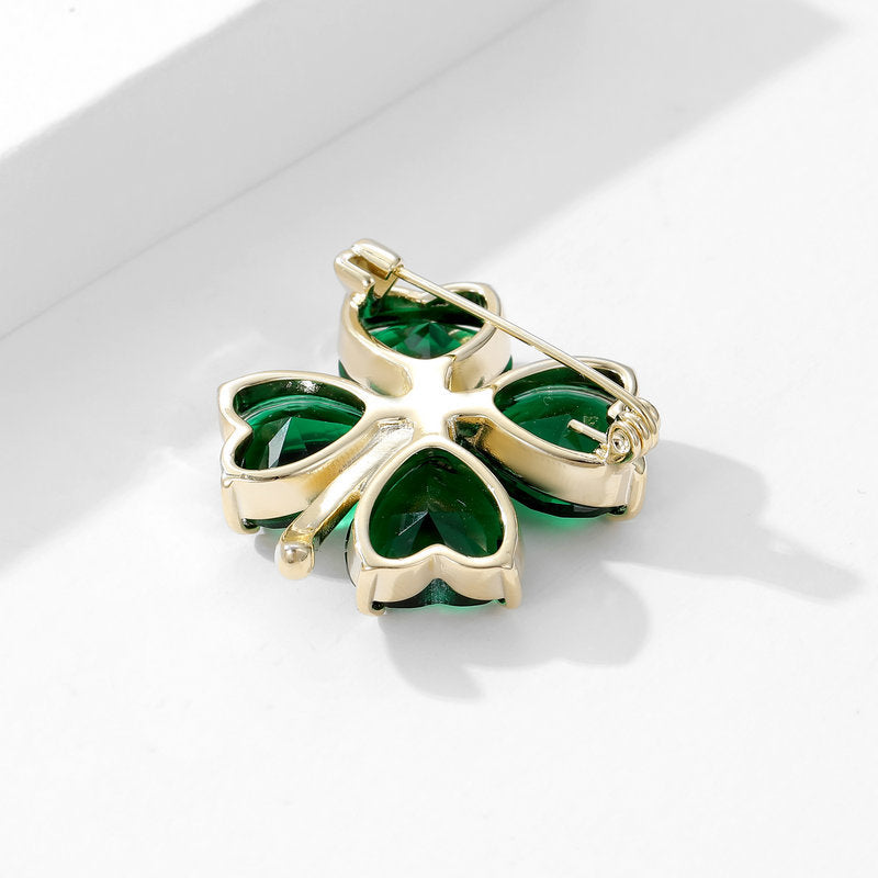 Green Clover Brooch PA5380