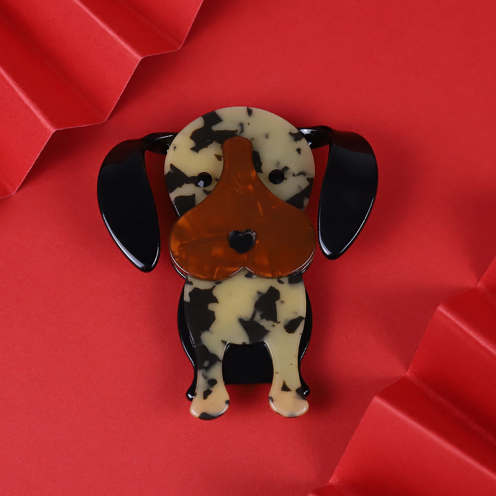 Acrylic Cartoon Dog Brooch PA5383