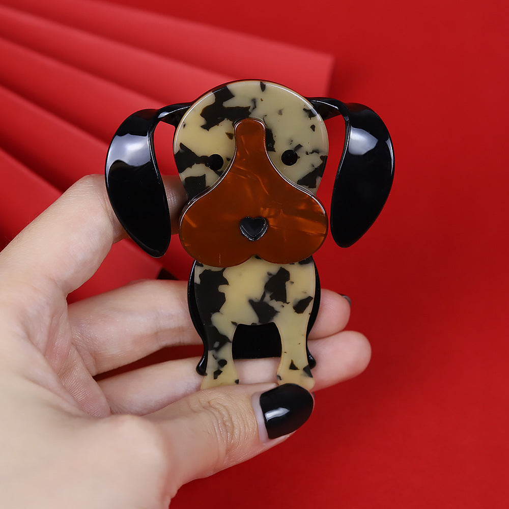 Acrylic Cartoon Dog Brooch PA5383