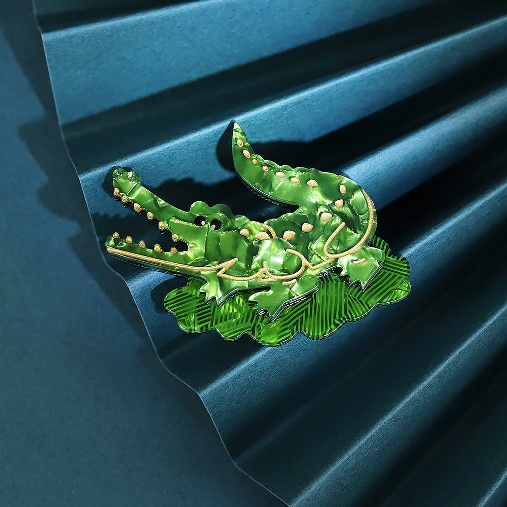 Acrylic Cute Crocodile Brooch PA5384