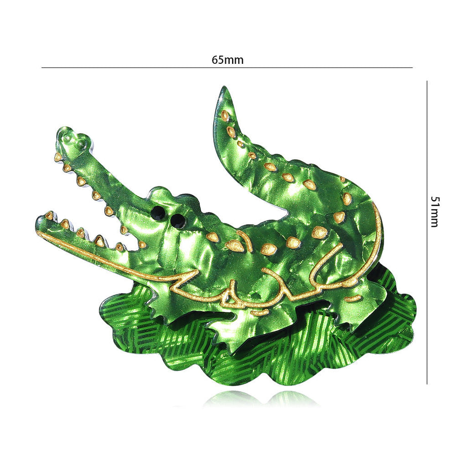 Acrylic Cute Crocodile Brooch PA5384