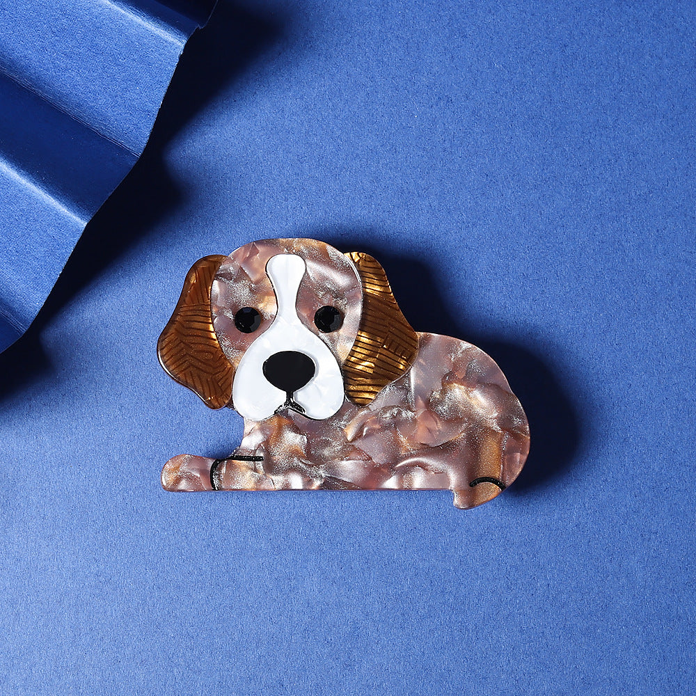 Doberman Dog Acrylic Animal Brooch PA5388