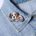 Doberman Dog Acrylic Animal Brooch PA5388