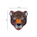 Large Cheetah Face Vintage Style Acrylic Brooch PA5389