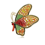 Rhinestone Butterfly Alloy Brooch PA5398