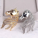 Rhinestone Horse Brooch PA5405