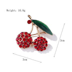Cherry Drop Oil Brooch PA5424