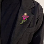 Flower Rhinestone Brooch PA5444