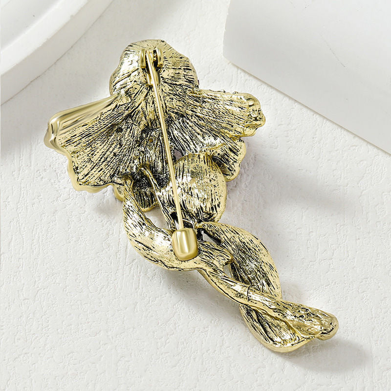 Flower Rhinestone Brooch PA5444