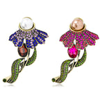 Flower Rhinestone Brooch PA5444