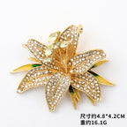 Lily Rhinestone-Embellished Alloy Brooch PA5453 - view 2