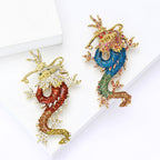Dragon Rhinestone Brooch PA5459