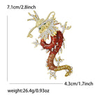 Dragon Rhinestone Brooch PA5459