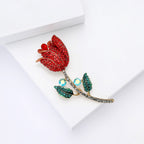 Rhinestone Rose Brooch PA5461