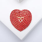Rhinestone Heart Brooch PA5464