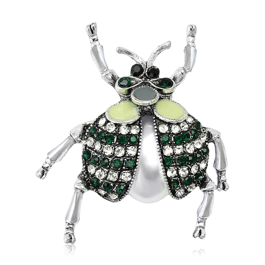 Rhinestone Ladybug Brooch PA5469