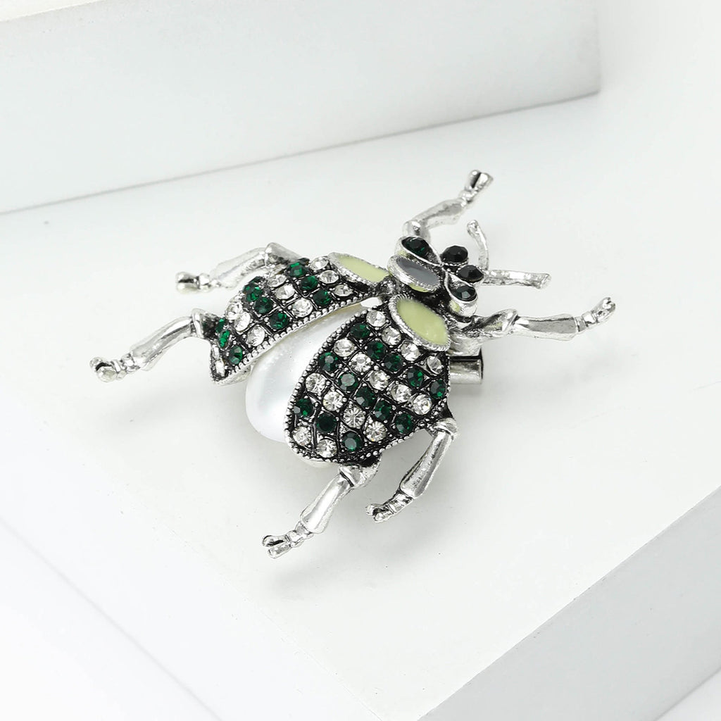 Rhinestone Ladybug Brooch PA5469