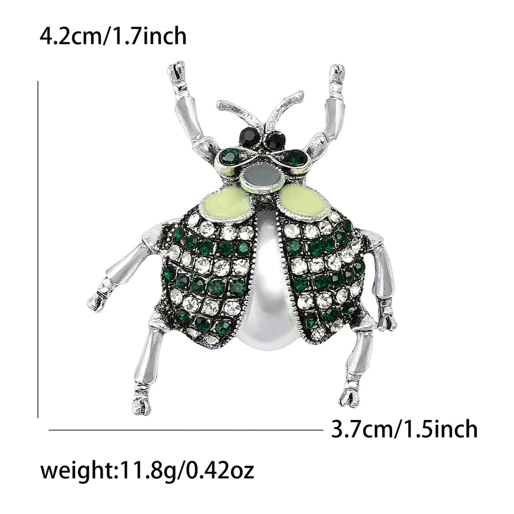 Rhinestone Ladybug Brooch PA5469