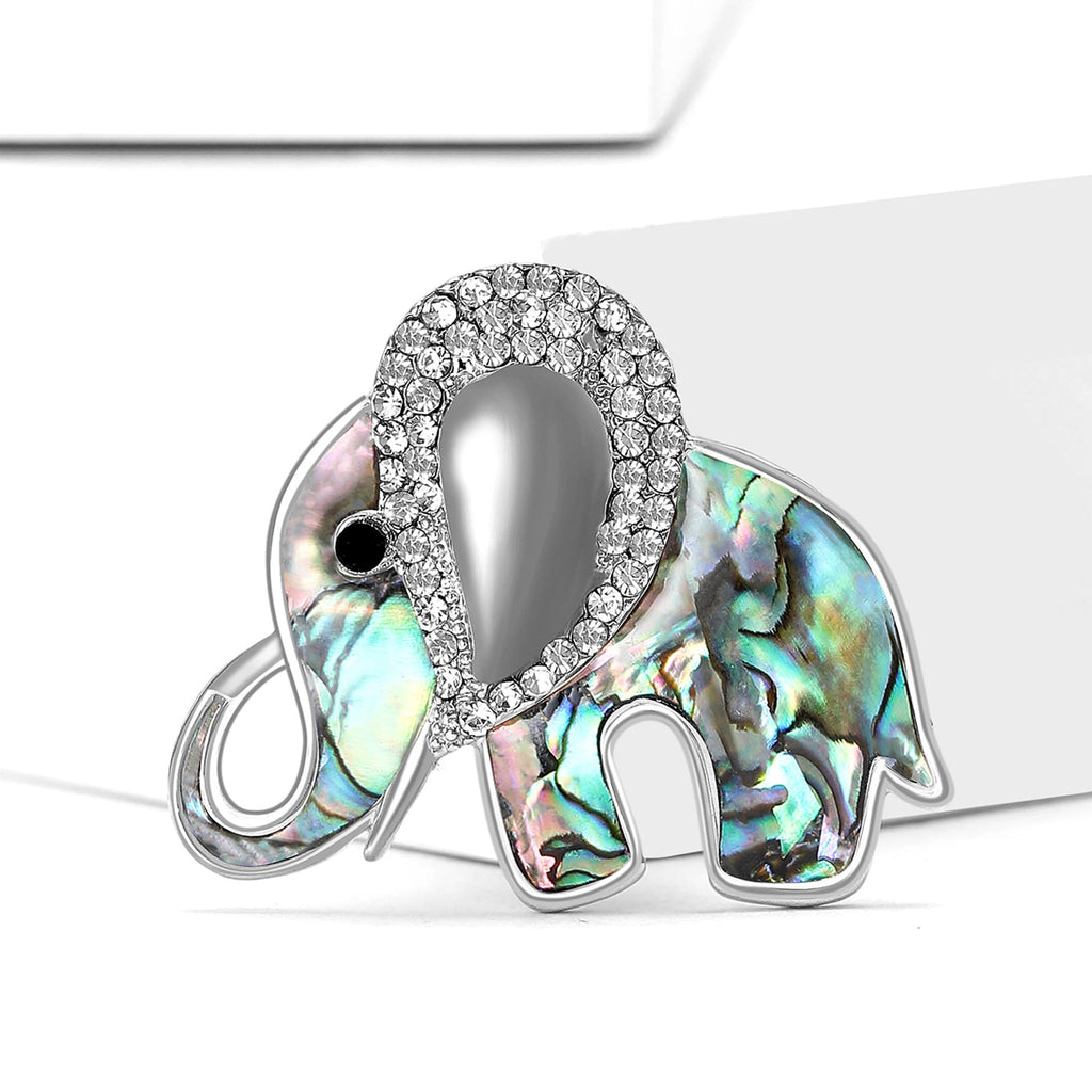 Elephant  Alloy Rhinestone Brooch PA5471