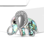 Elephant  Alloy Rhinestone Brooch PA5471