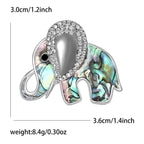Elephant  Alloy Rhinestone Brooch PA5471