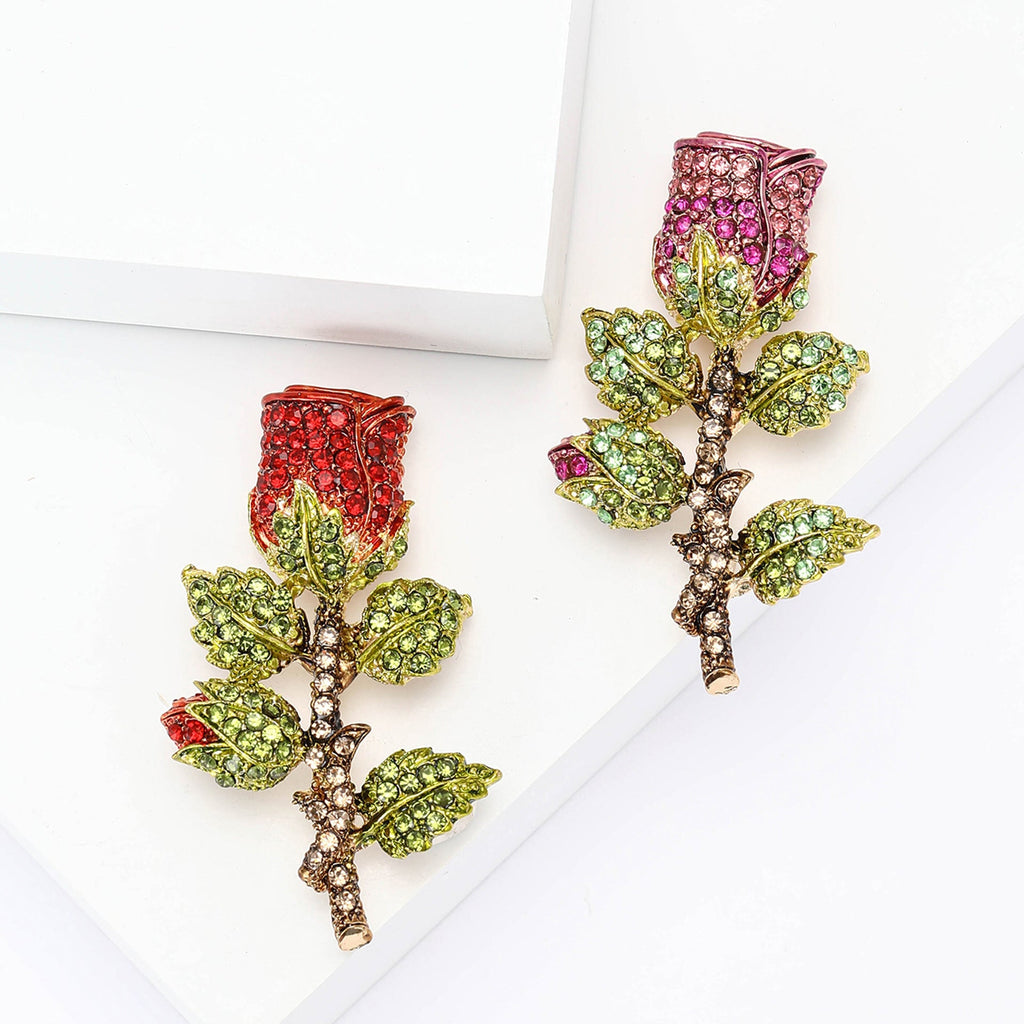 Rose Rhinestone brooch PA5473