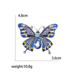 Butterfly Alloy Rhinestone Brooch PA5477