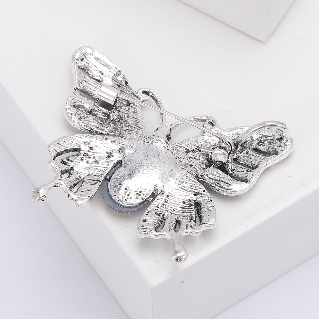 Butterfly Alloy Rhinestone Brooch PA5477