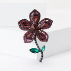 Rhinestone Flower Brooch PA5479