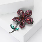 Rhinestone Flower Brooch PA5479