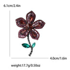 Rhinestone Flower Brooch PA5479