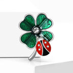 Ladybug Clover Brooch PA5480