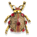 Beetle Alloy Rhinestone Brooch PA5490