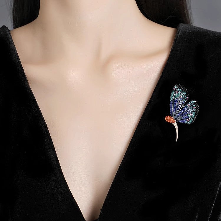 Blue Butterfly Brooch PA5493