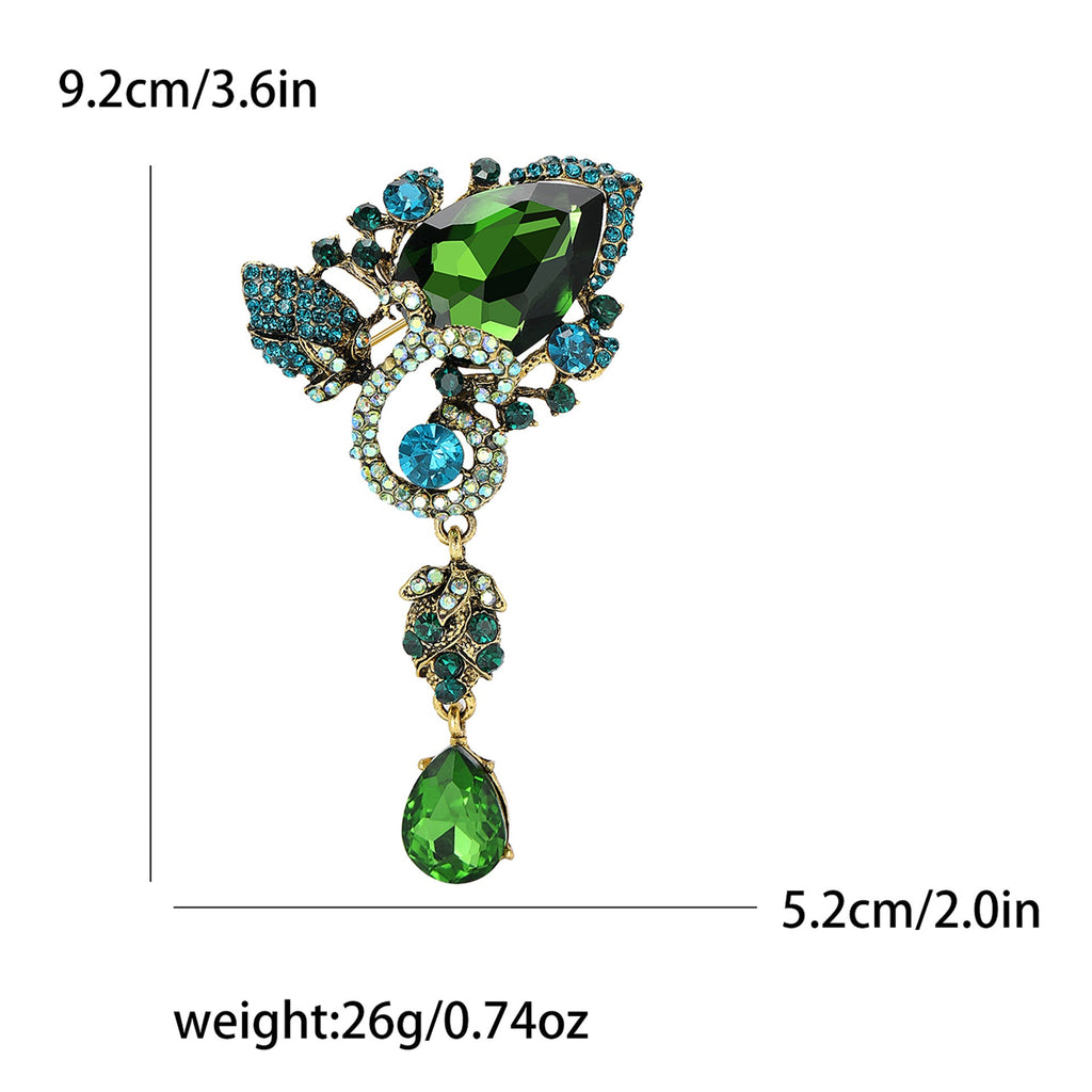 Water Drop Shape Brooch PA5517
