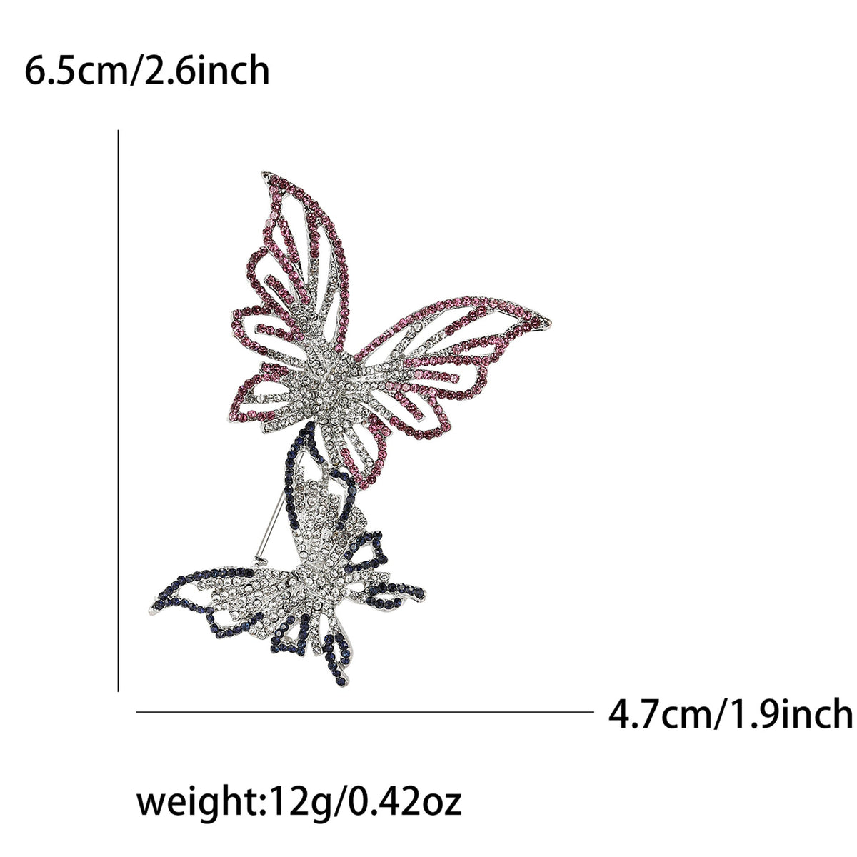 Double Butterfly Brooch PA5518