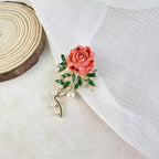 Rose Peony Brooch PA5536