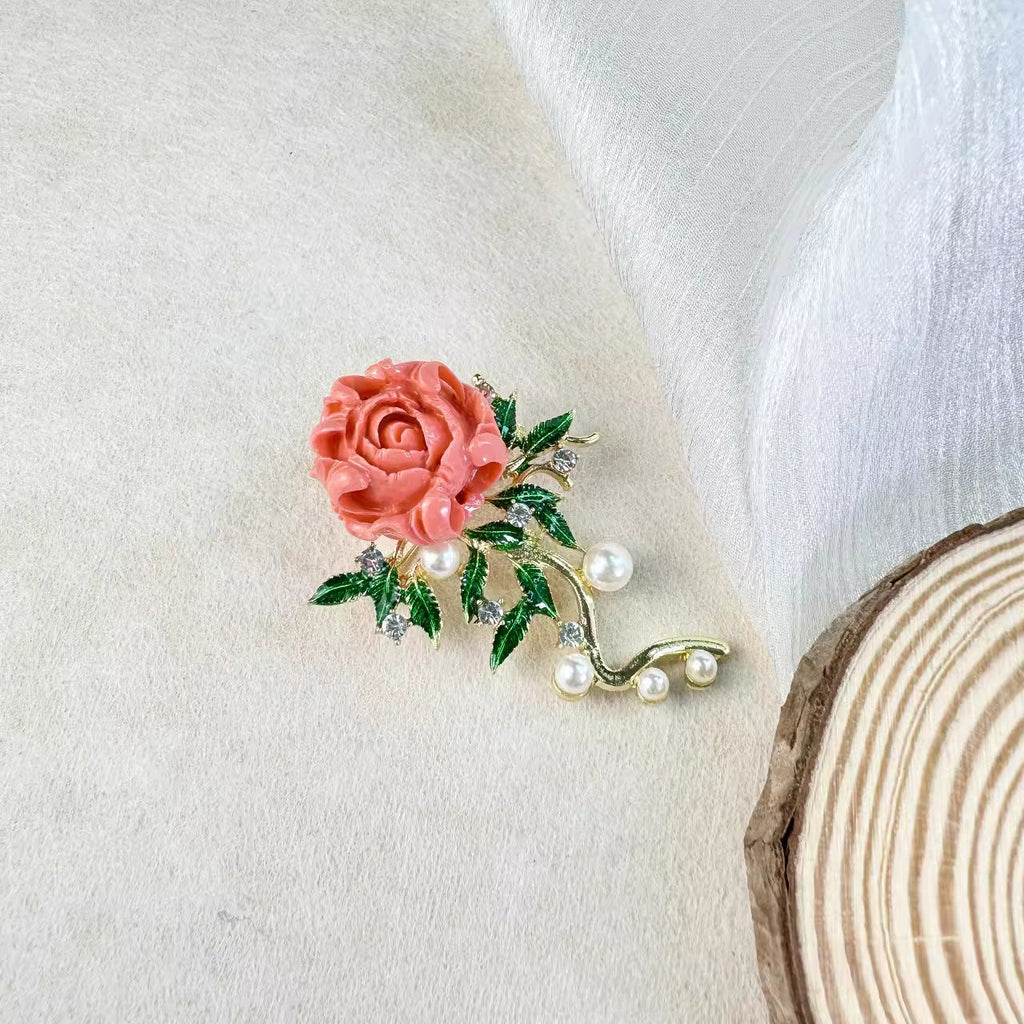 Rose Peony Brooch PA5536