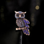Owl Rhinestone Brooch PA5539