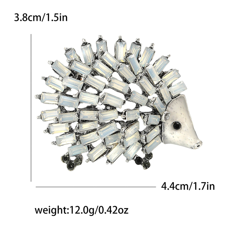Hedgehog Alloy Rhinestone Brooch PA5555