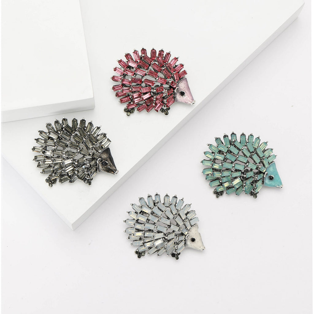 Hedgehog  Alloy Rhinestone Brooch PA5555