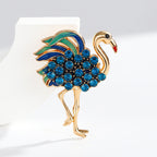 Flamingo Rhinestone Brooch PA5560